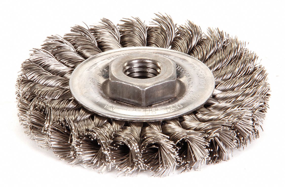Knot Wire Wheel Brush Threaded Arbor