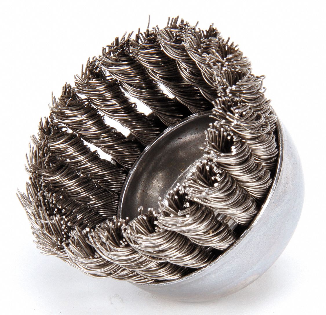 Knot Wire Cup Brush Threaded Arbor