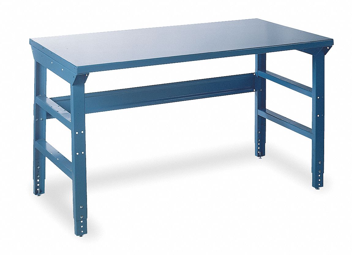 Edsal Bolted Workbench Steel 30 Depth 31 1 2 To 35 1 2