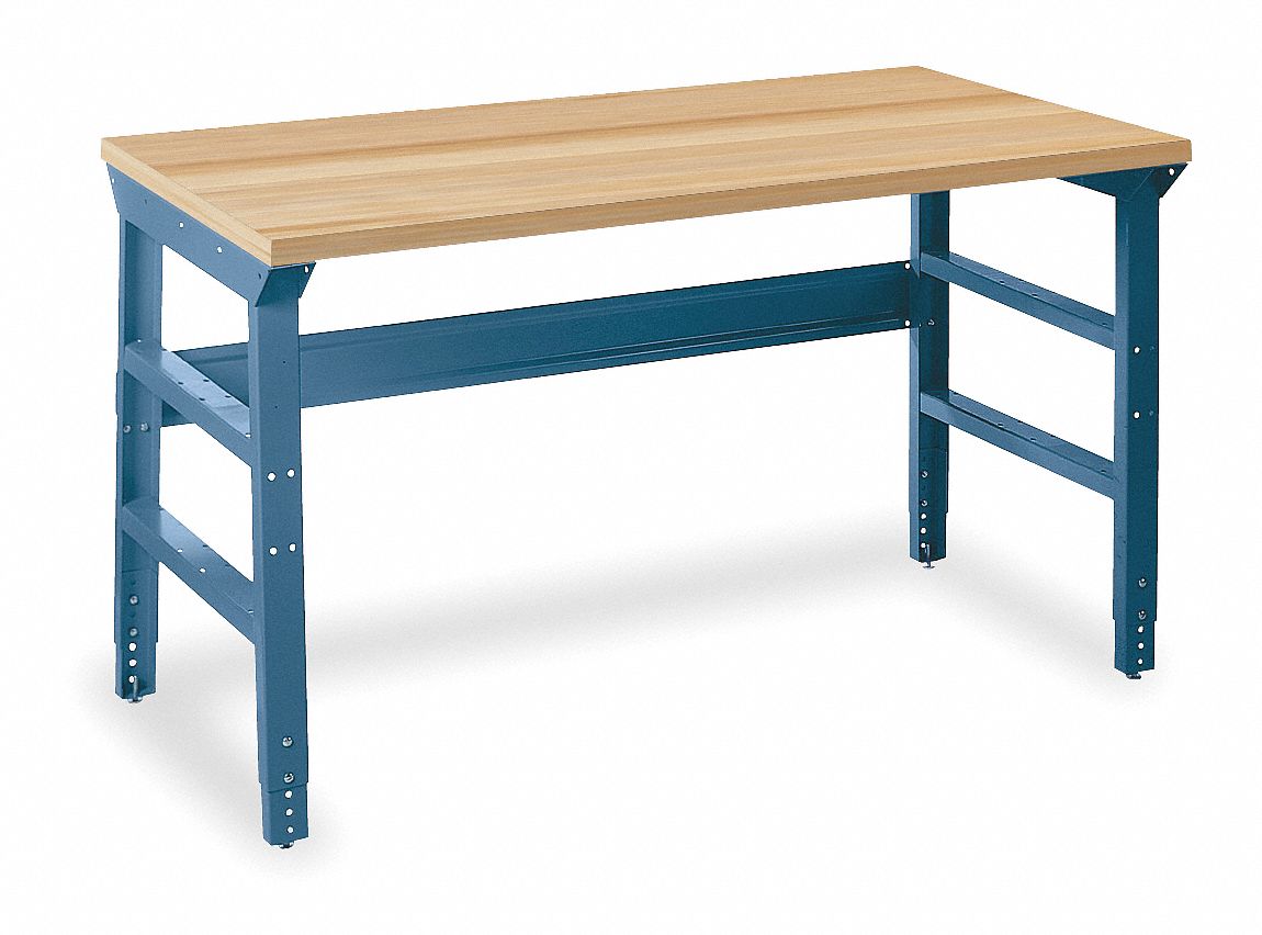 Edsal Bolted Workbench Butcher Block 30 Depth 31 3 4 To 35 3