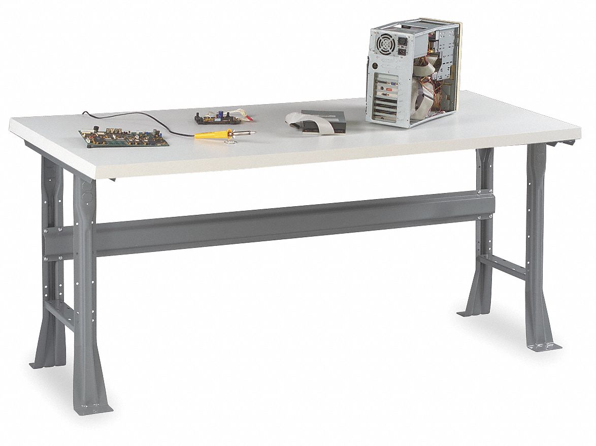 TENNSCO Workbench, Laminate, 36 in Depth, 33 1/2 in Height, 60 in Width