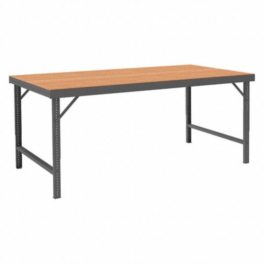 Durham Mfg Adjustable Height Work Table Particleboard 36 In Depth 28 In To 42 In Height 96 In Width 2 000 L 1pb48 Wbf Th 3696 95 Grainger