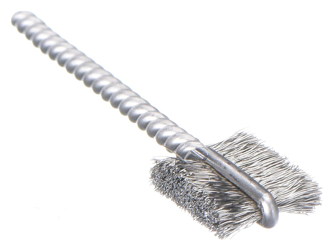 Burrite Tube Brush, Stainless Steel, PK10