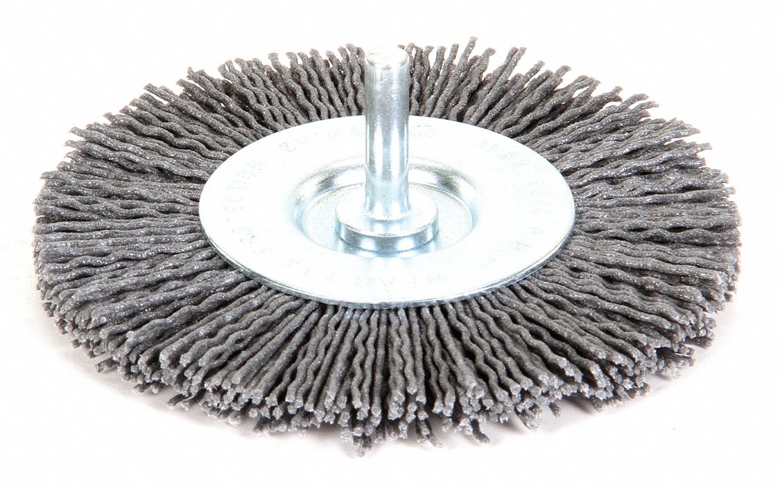 Wire Wheel Brush 4 in 1/4 in 4 500 RPM