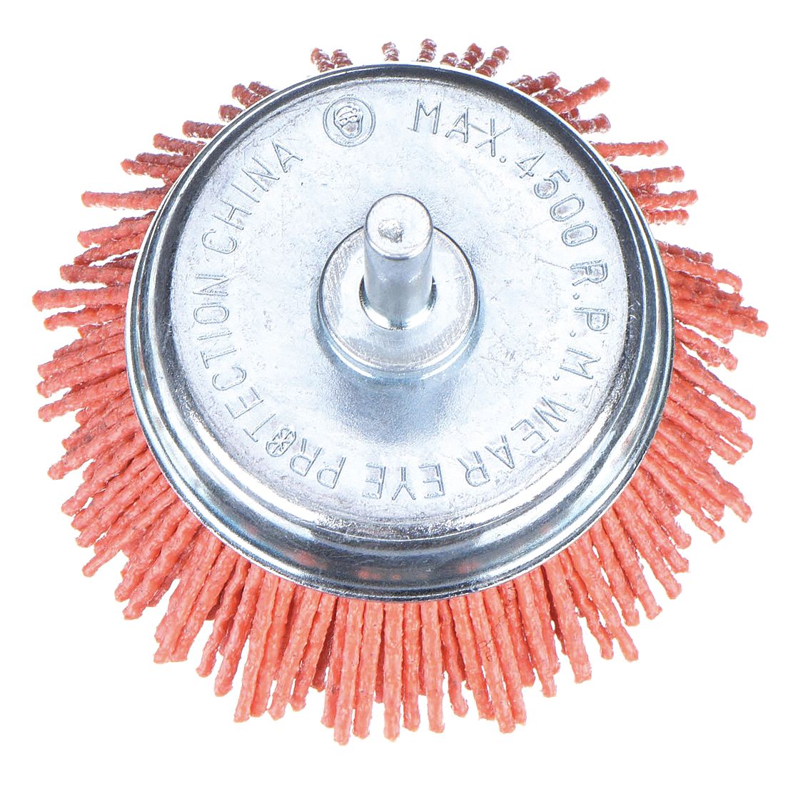 WEILER, Crimped Abrasive Nylon, 3 in Brush Dia, Cup Brush 1PBJ390446