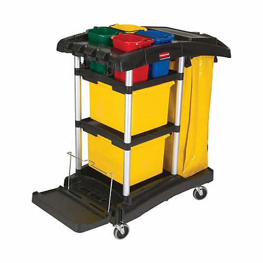 Rubbermaid Cleaning Trolley  Janitorial Cart 