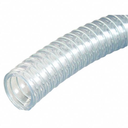 4 x 10' Clear Wire Reinforced Flexible Hose at
