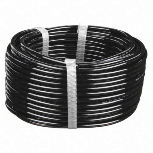 Zoro Select 1pbt6 Tubing,8 IDx12mm OD,100 ft,Black