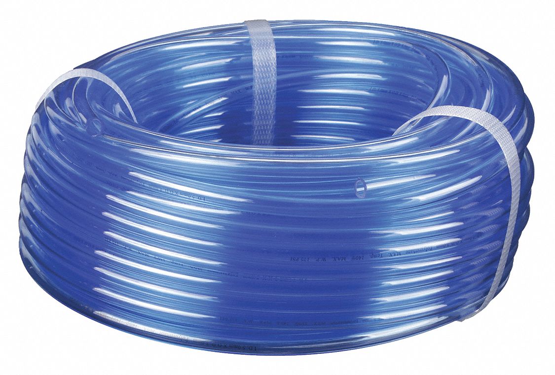 TUBING: POLYURETHANE, INSIDE DIAMETER 5/32 IN, OUTSIDE DIAMETER ¼ IN, 100 FT LG, BLUE