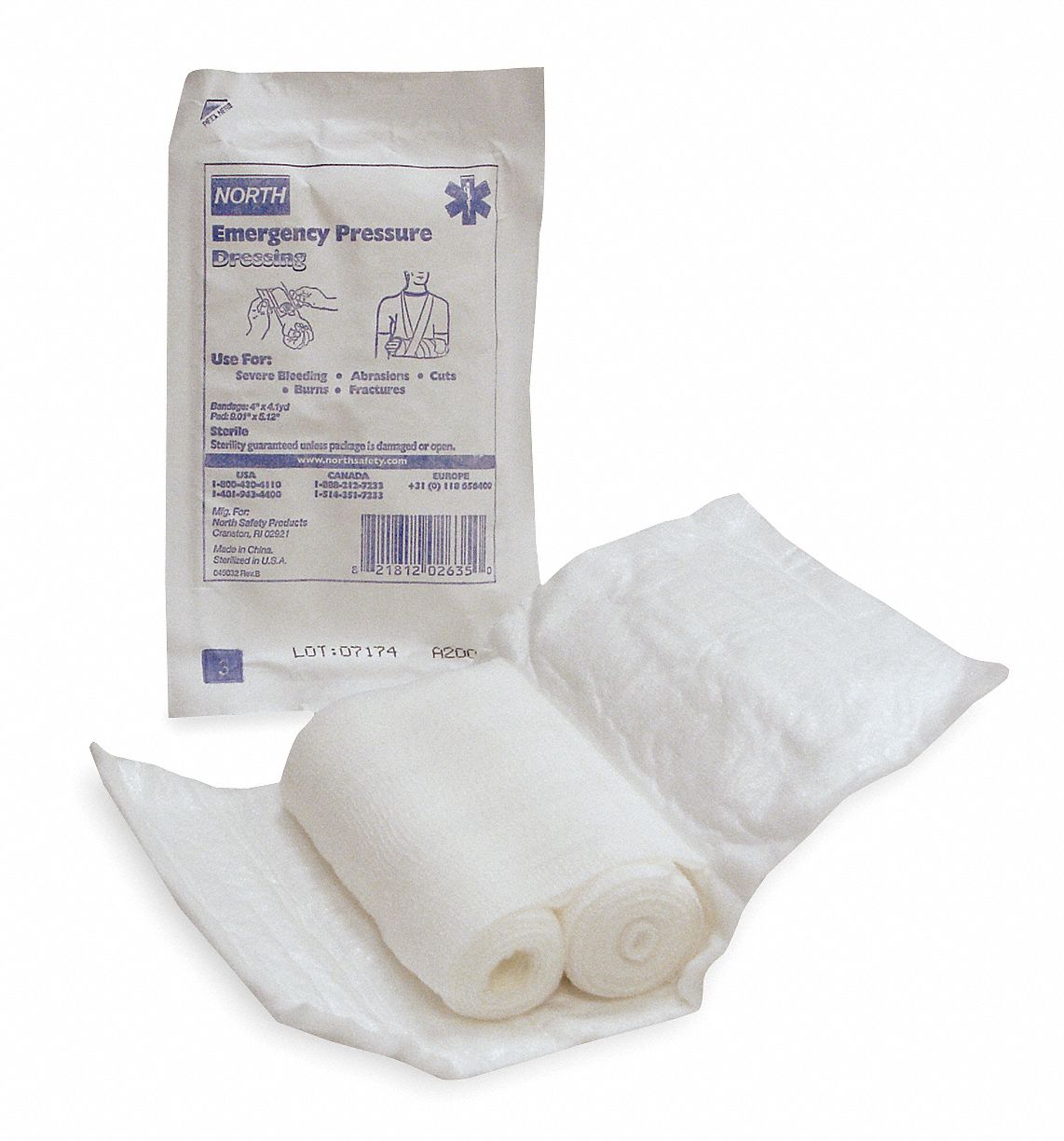 Gauze Dressing, Pack, Gauze, Latex Free, Includes 5 x 9