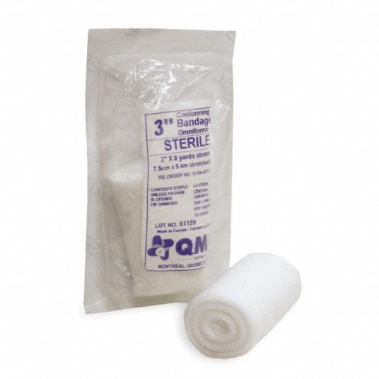 Gauze Wrap, Bulk, Cotton, Includes —, ANSI Z308.12003, PK 10 Grainger