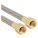 PTFE HOSE ASSEMBLY: ½ IN ID, 36 IN L, BRASS 7/8 IN FJIC X BRASS 7/8 IN FJIC