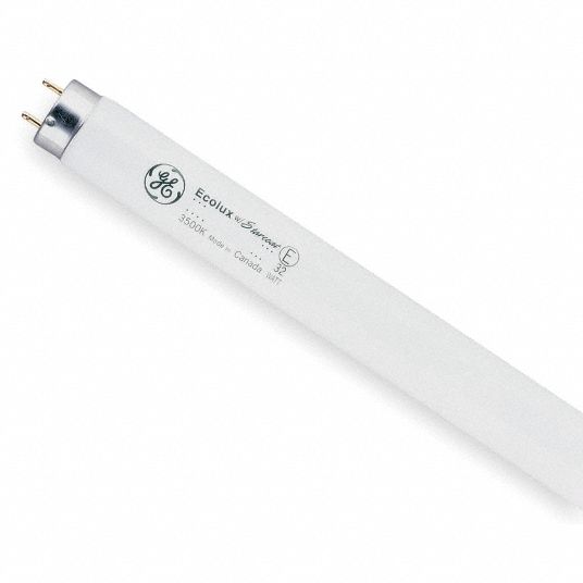 GE LIGHTING Linear Fluorescent Lamp, T8, Medium BiPin (G13), 3,000 K