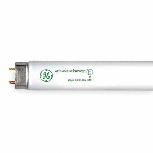 GE LIGHTING Linear Fluorescent Lamp, T8, 3500 K Color Temperature