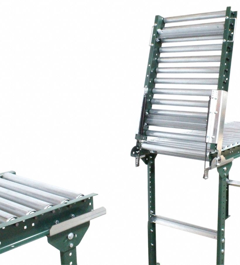 Roller Conveyor Gate Kit: Medium-Duty, 36 in Between Frame Wd, 42 in Overall Wd, 3 ft Overall Lg