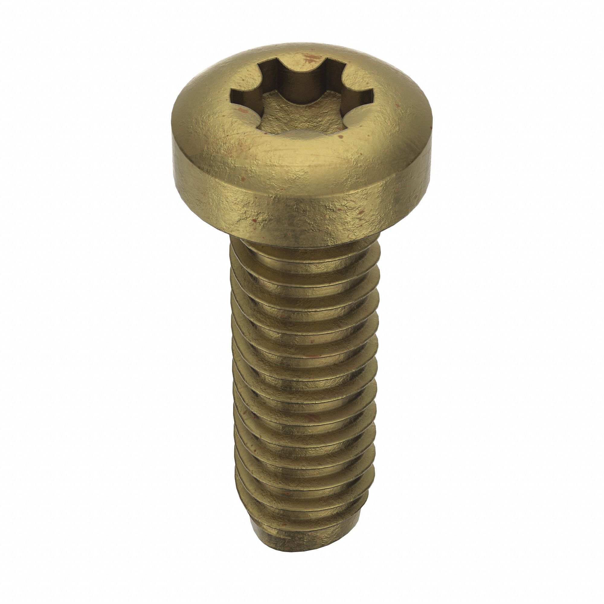 Thread-Forming Screw: M1.4 Size, 6 mm Lg, Pan, Torx®/Star, Steel, Zinc-Plated, 25 PK