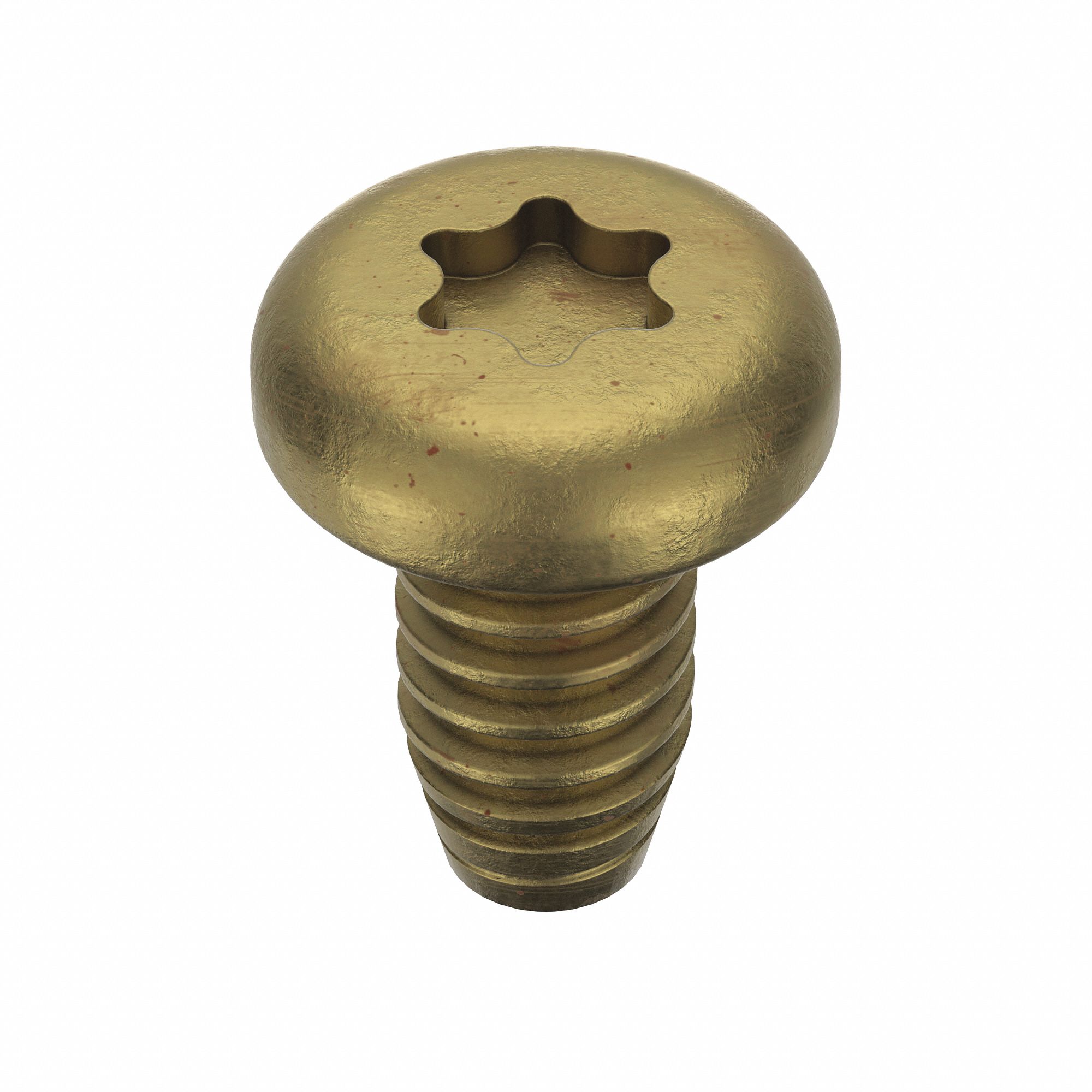 Thread-Forming Screw: M1.6 Size, 3 mm Lg, Pan, Torx®/Star, Steel, Zinc-Plated, 25 PK