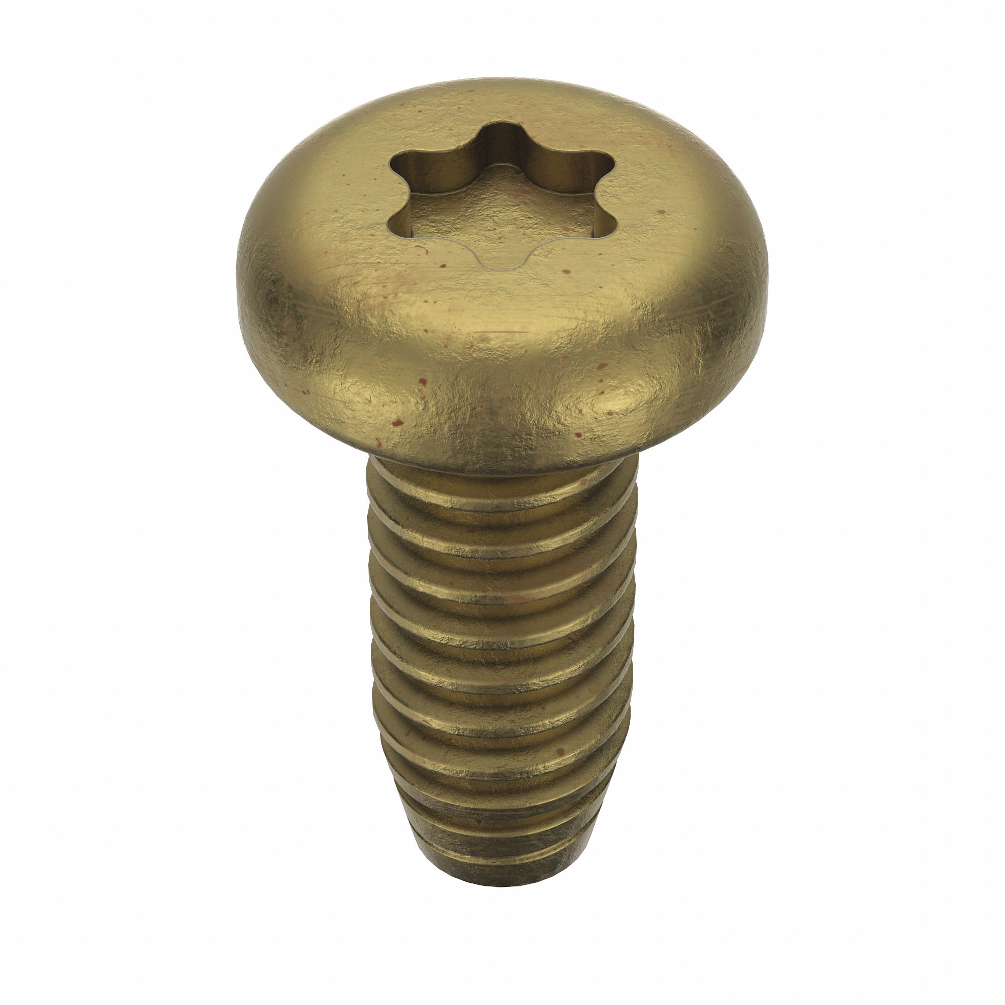 Thread-Forming Screw: M1.6 Size, 4 mm Lg, Pan, Torx®/Star, Steel, Zinc-Plated, 25 PK
