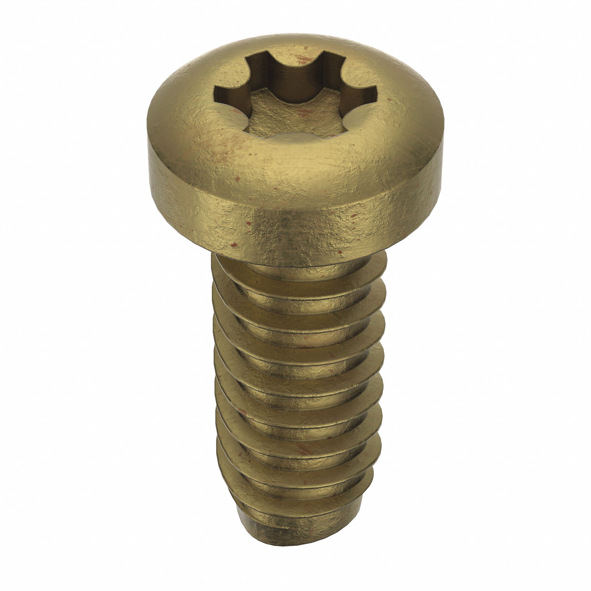 Thread-Forming Screw: M1.6 Size, 5 mm Lg, Pan, Torx®/Star, Steel, Zinc-Plated, 25 PK