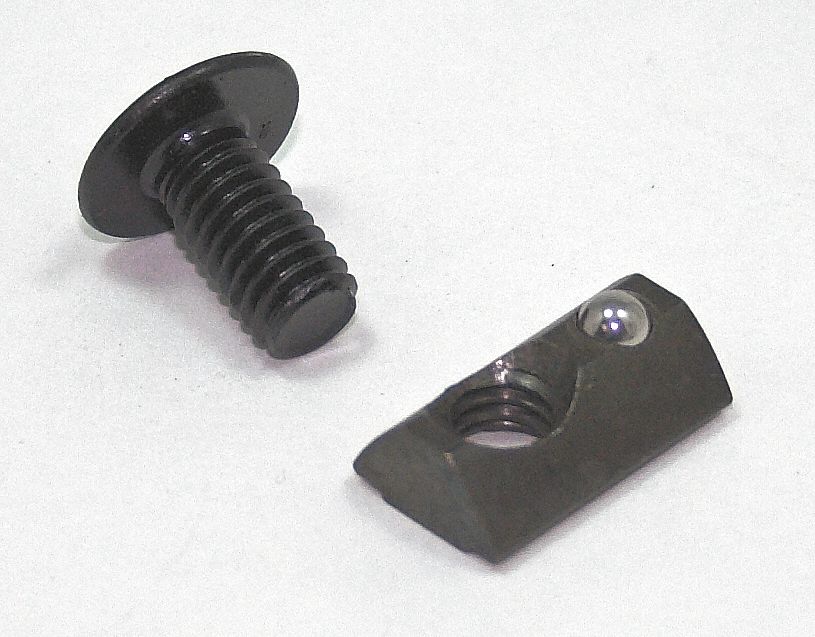 FAZTEK Drop in T Nut 10 Series, 1/4" 20 Fastener Thread Size, For 0.3