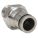 MALE CONNECTOR: 316L STAINLESS STEEL, PUSH-TO-CONNECT X MNPT, FOR ⅜ IN TUBE OD, 2 PK