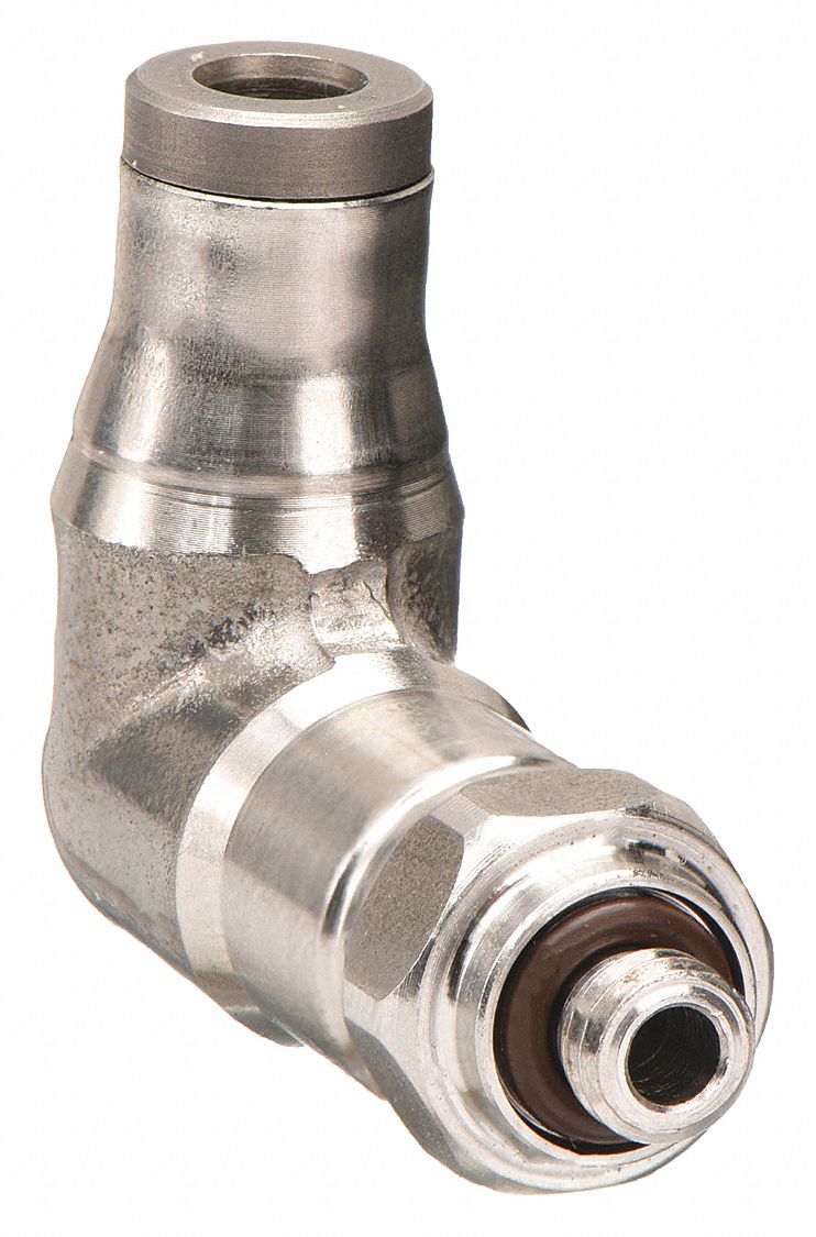 Male 90 Elbow, 316SS, 5/32In or 5/32", Pk2