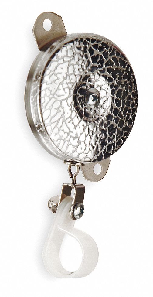 KEYBAK Retractable Tether Stainless Steel Chain, Plastic Clamp