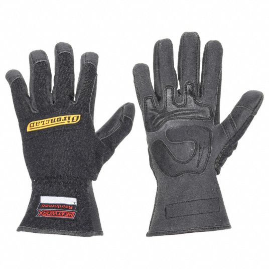 IRONCLAD Mechanics Gloves: S ( 7 ), Max Temp (ANSI/ISEA Heat Level) 450°F (  5 ), Kevlar®, 1 PR