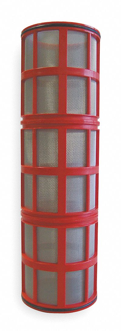 STRAINER SCREEN: 115 MESH, 14 ⅝ IN LENGTH, STAINLESS STEEL