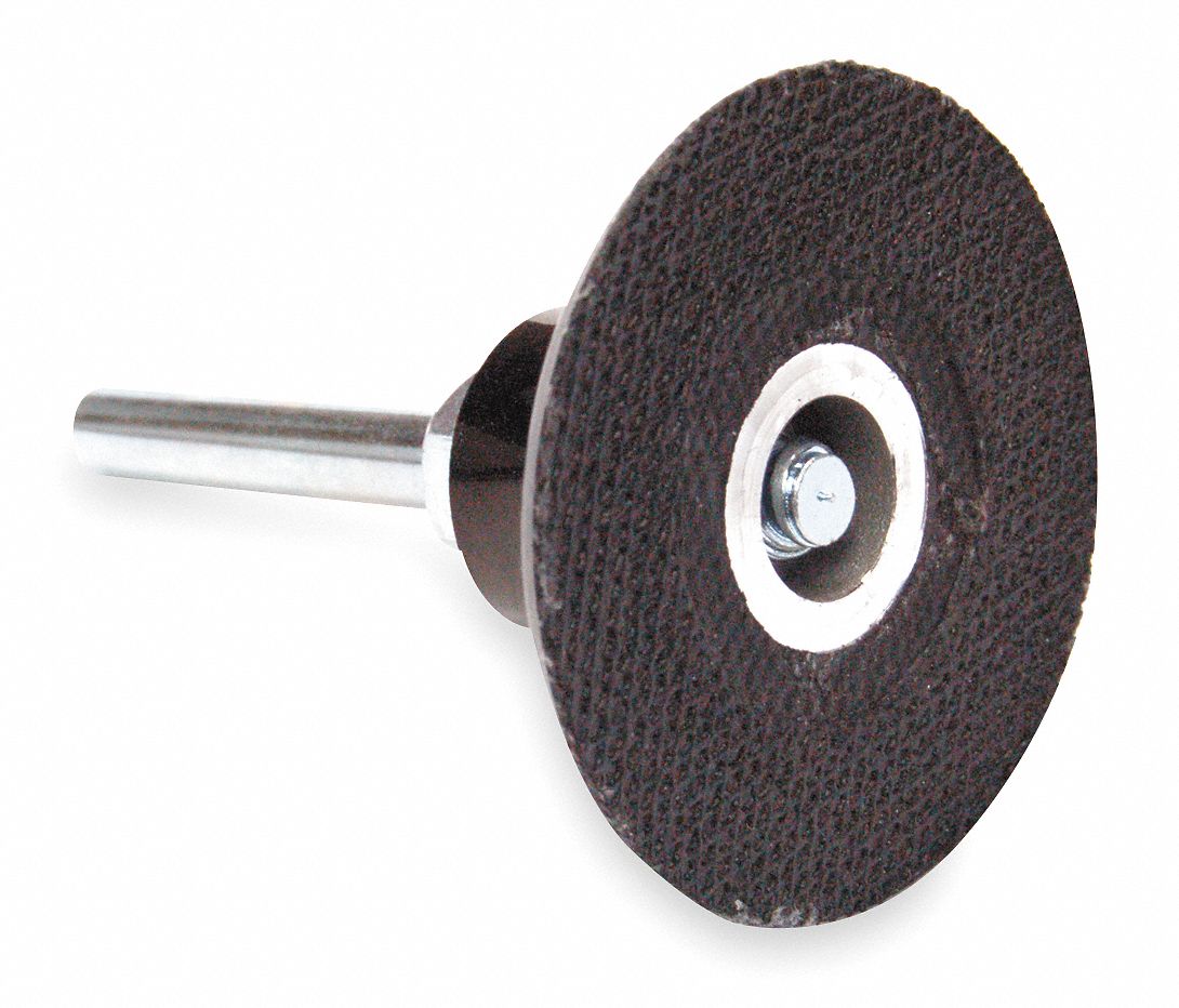 Quick Change Disc Backup Pad: TS, 3 in Dia, 1/4 in Straight-Shank, Hard Density