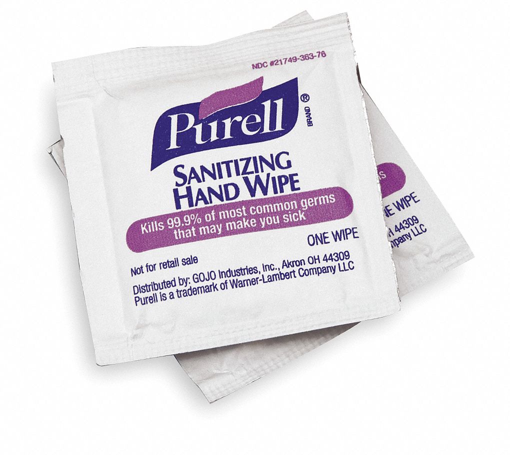 1PKR3 - Sanitizer Wipes Box 5 x 7 