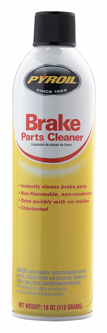 Brake Parts Cleaner: Solvent, 18 oz Cleaner Container Size, Non Flammable, Chlorinated