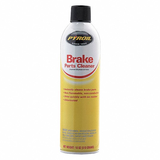 Brake Parts Cleaner: Solvent, 18 oz Cleaner Container Size, Non Flammable, Chlorinated