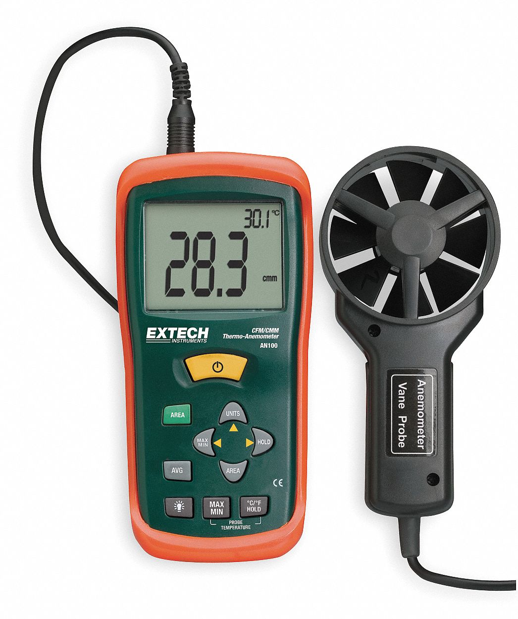 LV 110 / 111 / 117 Thermo-Anemometer with Integrated Vane Probe