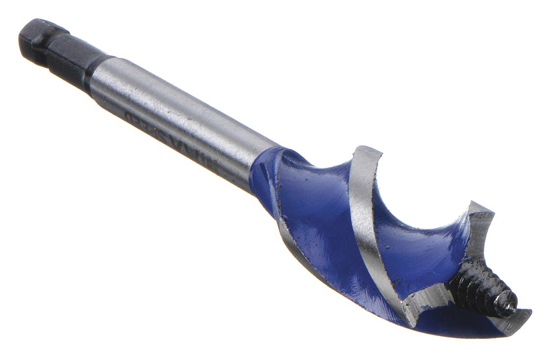 HYBRID DRILL BIT, ½ IN DRILL BIT SIZE, 0.5 DECIMAL EQUIVALENT, 1¾ IN FLUTE L