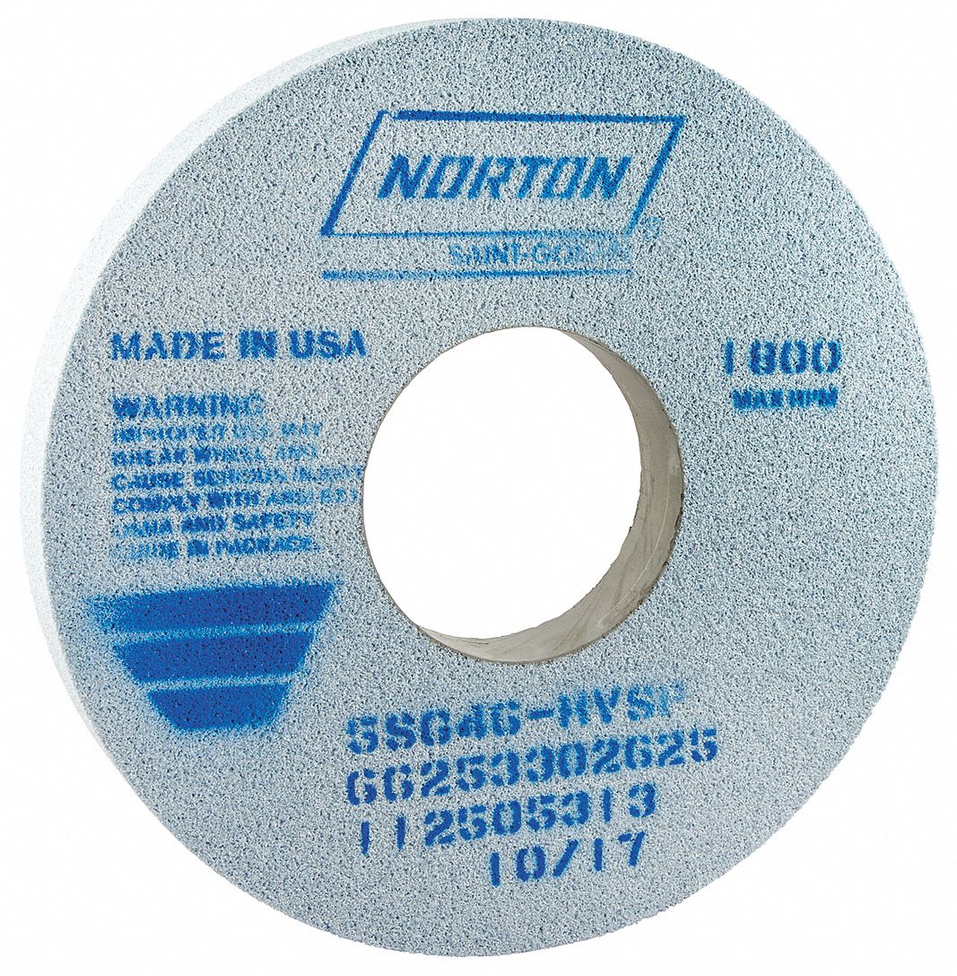 STRAIGHT GRINDING WHEEL, TYPE 1, 14 IN X 1½ IN X 5 IN, 5SG46-HVSP, CERAMIC