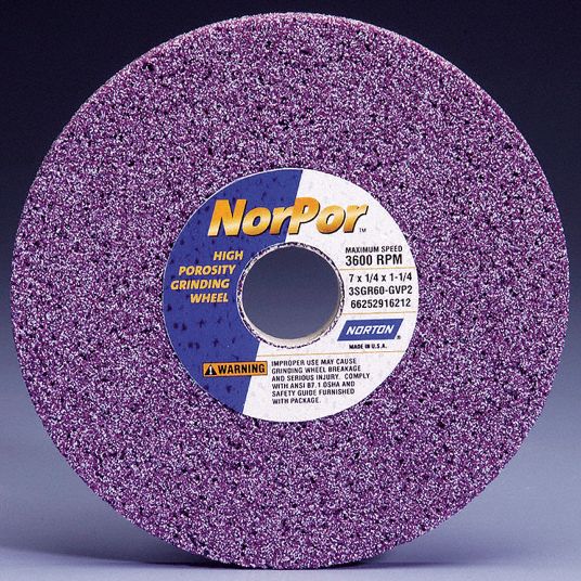 NORTON Ceramic Straight Grinding Wheel, 46 Grit, 11/2" Thickness, 1800