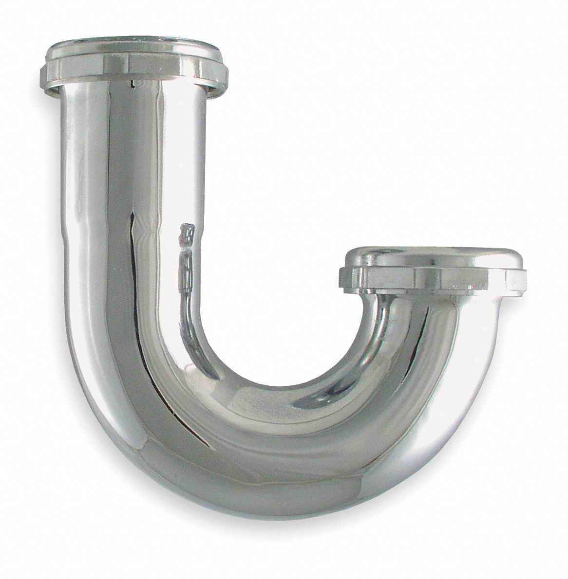 Bend: Brass, Chrome, Silver, 1 1/4 in Nominal Pipe Size, 4 1/4 in Overall Lg, Slip