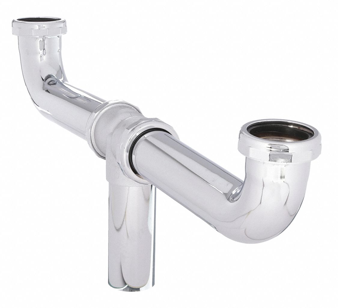 GRAINGER APPROVED Center Outlet Waste Tee, For Use With Connecting