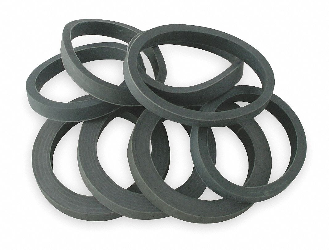 GRAINGER APPROVED Rubber Washer Assortment, For Use With 11/4 in and 1