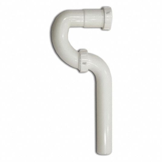 APPROVED VENDOR Trap: Plastic, White, 1 1/4 in Nominal Pipe Size, 11 3/4 in  Overall Lg, Slip, Slip