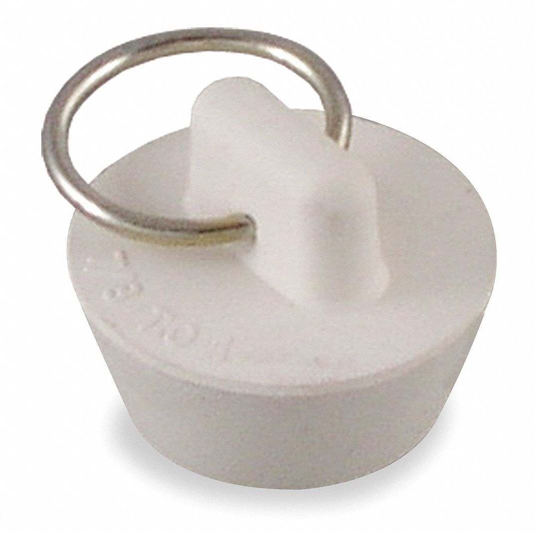 GRAINGER APPROVED Rubber Stopper, 7/8 in dia., White 1PPH11PPH1