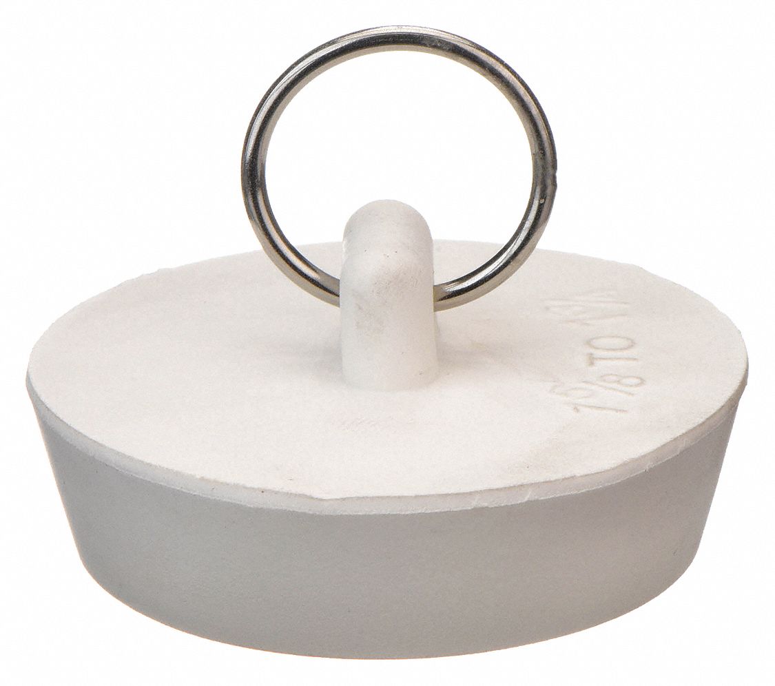 1 3/4 in Overall Dia, Rubber, Drain Stopper 1PPH51PPH5 Grainger