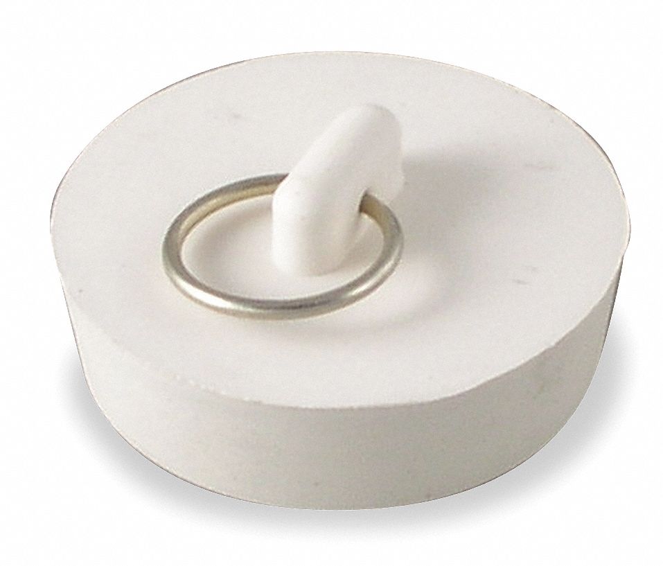 GRAINGER APPROVED Rubber Stopper, 1 7/8 in dia., White 1PPH61PPH6