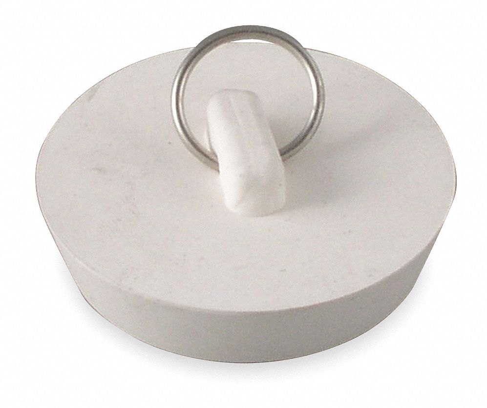 GRAINGER APPROVED Rubber Stopper, 2 in dia., White 1PPH71PPH7 Grainger