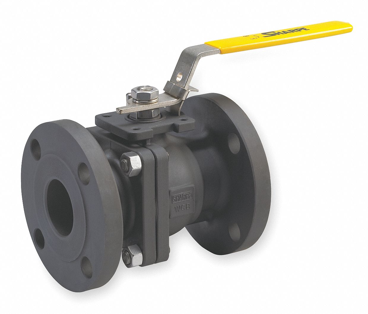 GRAINGER APPROVED Ball Valve, Carbon Steel, Inline, 2-Piece, Pipe Size ...