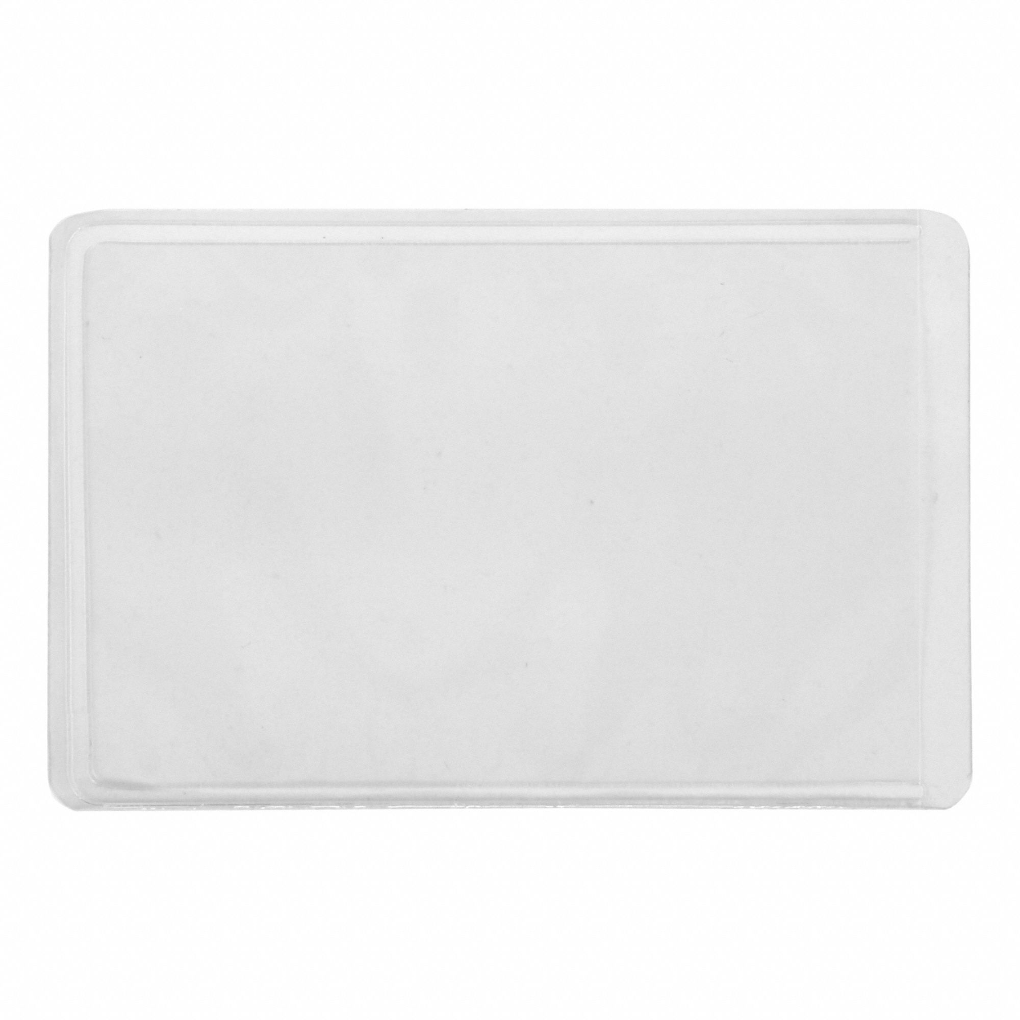 Business Card Holder: 3 7/8 in Overall Wd, 2 1/4 in Overall Ht, Polypropylene, 10 PK