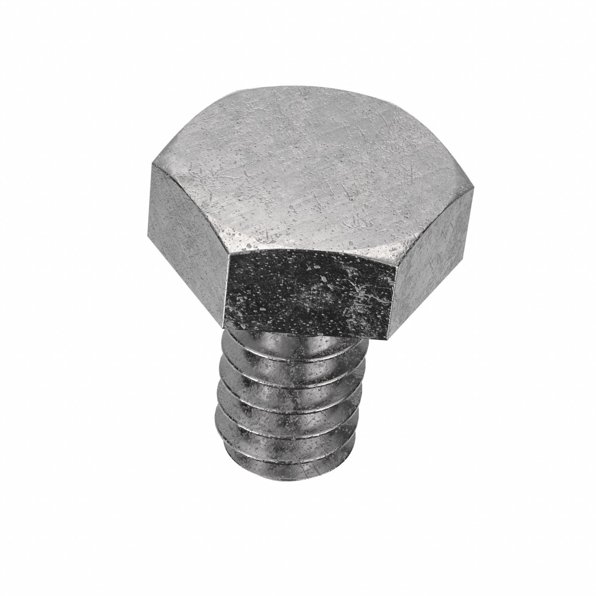 Machine Screw: #6-32 Thread Size, 1/4 in Lg, Stainless Steel, Plain, Hex, External Hex, 100 PK