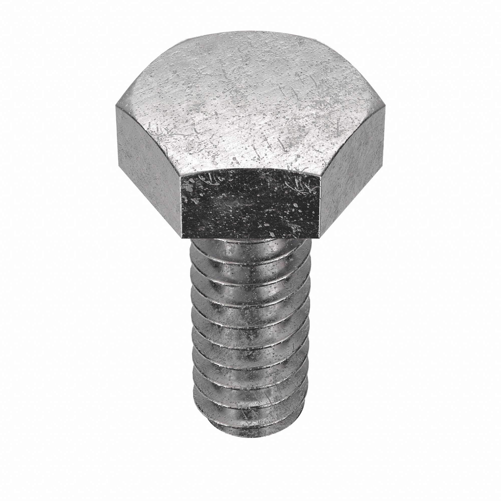 Machine Screw: #6-32 Thread Size, 3/8 in Lg, 18-8, Stainless Steel, Plain, Hex, External Hex, 100 PK