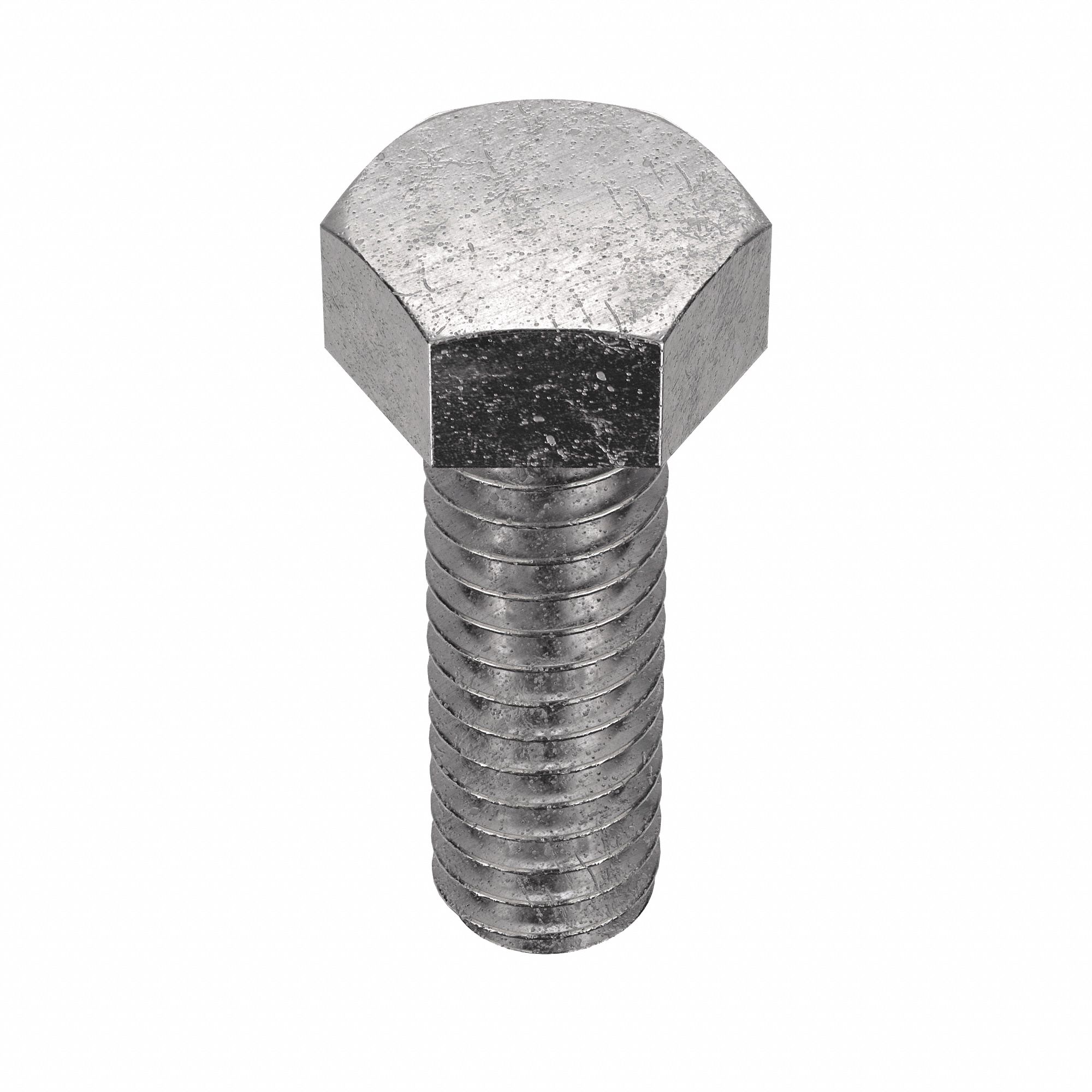 Machine Screw: #8-32 Thread Size, 1/2 in Lg, 18-8, Stainless Steel, Plain, Hex, External Hex, 100 PK
